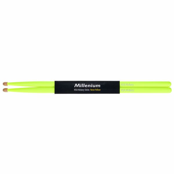 Millenium H5A Hickory Sticks Neon Yellow