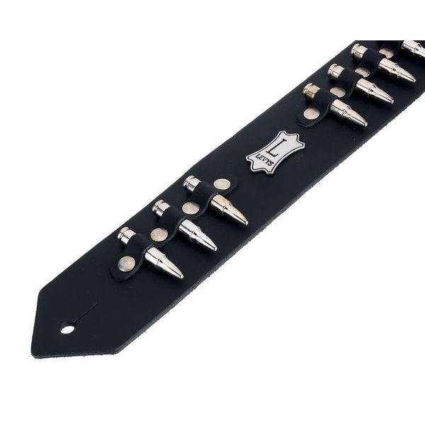 Levys Leather Strap 2" BLK Rebel